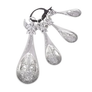 Ganz 4-Piece Zinc Alloy Measuring Spoon Set For Kitchen, Angels - 1 of 2
