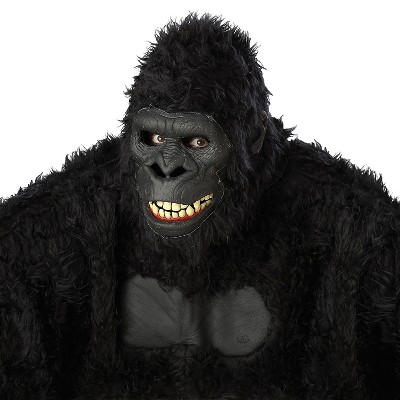 California Costumes Adult Going Ape Animated Gorilla Costume Mask - 16 in. - Black