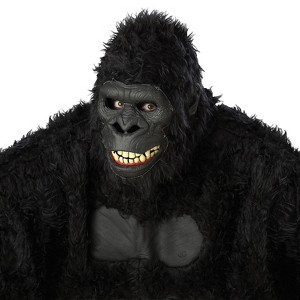 California Costumes Adult Going Ape Animated Gorilla Costume Mask - 16 in. - Black - 1 of 2