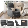 FLEXISPOT XC2 Recliner Chair for Adults, Fabric Small Recliner, Adjustable Single Sofa with Footrest for Living Room or Home Theater, Gray - 2 of 3