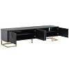 CAVINAS Modern TV Stand for TVs up to 80 Inch,Entertainment Center with Cabinets and Adjustable Shelves,TV Stands for Living Room - 2 of 4
