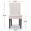 Racxily Dining Chair, a padded cushion seat with a stylish tufted backrest - 4 of 4