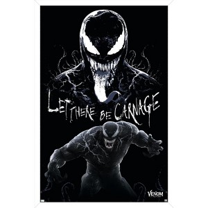 Trends International Marvel Venom: Let There be Carnage - Attack Variant Framed Wall Poster Prints - 1 of 4