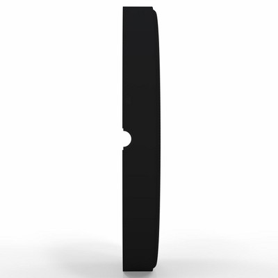 Matte Black 7x Magnifying LED Countertop Mirror