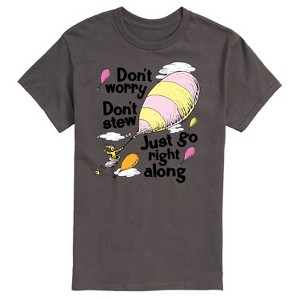Men's - Dr. Seuss - Don't Worry Go Along Short Sleeve Graphic T-Shirt - 1 of 4