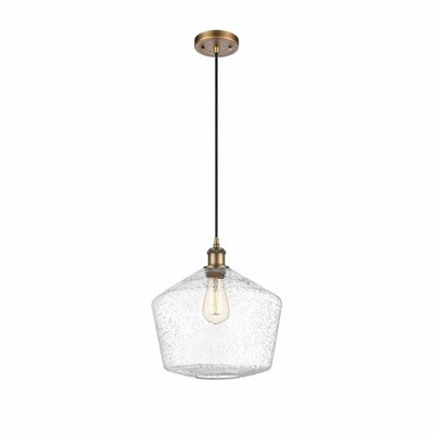 Cindyrella - 1 Light Cord Hung Mini Pendant In Industrial Style-13.5 Inches Tall and 12 Inches Wide