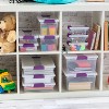 Sterilite 1.9qt Purple Latch Box Clear: Plastic Storage Bin with Lid, Portable, Stackable, Built-In Handles, Universal Use - 4 of 4