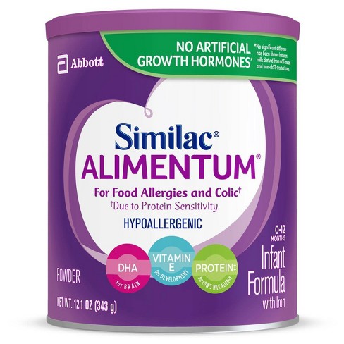 Similac Alimentum Hypoallergenic For Food Allergies And Colic Infant Formula With Iron Powder 12 1oz Target