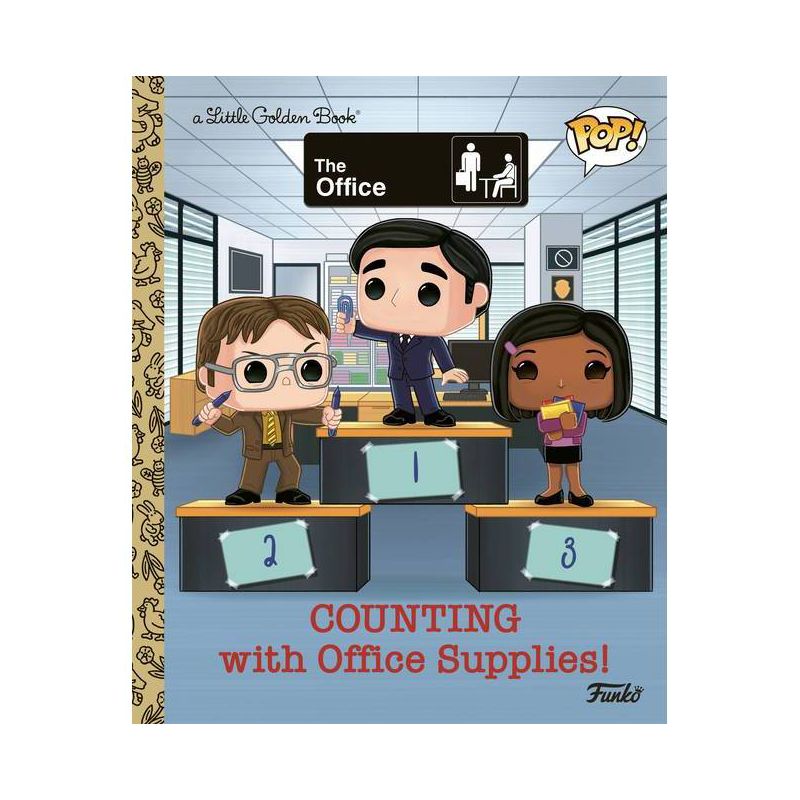 The Office: Counting with Office Supplies! (Funko Pop!) - (Little Golden Book) by  Malcolm Shealy (Hardcover), 1 of 2