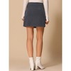 Allegra K Women's Corduroy Vintage Button Decor Ruffled Trim High Waist Mini Skirt - 4 of 4