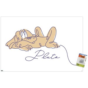 Trends International Disney Simple Moments Line Art - Pluto Unframed Wall Poster Prints - 1 of 4