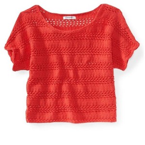 Aeropostale Womens Cropped Ted Knit Sweater - 1 of 1