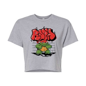 Women's - Teenage Mutant Ninja Turtles Mutant Mayhem - Baby Raph Graphic Cropped Graphic T-Shirt - 1 of 4