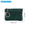 Unique Bargains PU Leather Change Purses Small Organizer Bags with Zipper Key Ring 4.5" x 3" 1 Pc - 2 of 3