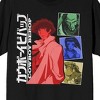 Cowboy Bebop Spike And Crew In Colors Crew Neck Short Sleeve Men's Black T-shirt - 2 of 3