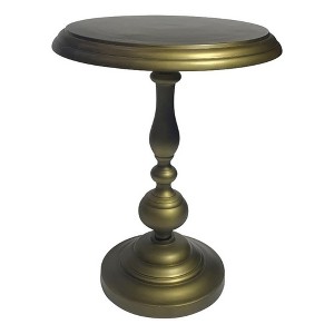 Carolina Living Pearson Metal Accent Table - Antique Brass - 1 of 4