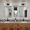 TEHOME Rounded Rectangular Pivoting Metal Framed Wall Mounted Bathroom Vanity Mirror - 2 of 4