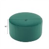 CAVINAS Luxurious Upholstered Round Ottoman Bench,Simple Velvet Ottoman for Living Room,Bedroom - 4 of 4