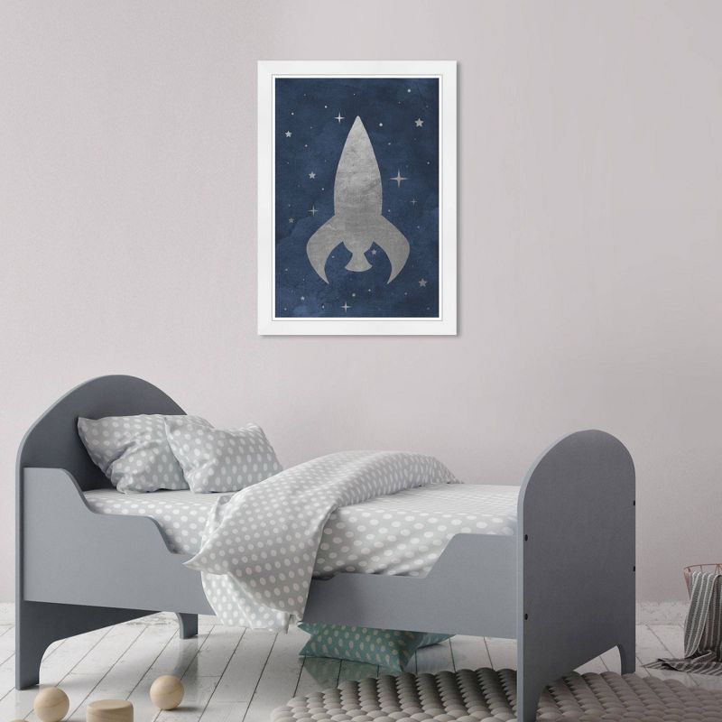15&#34; x 21&#34; Little Rocket Ship Astronomy and Space Framed Art Print - Wynwood Studio, 4 of 7