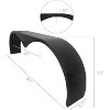 Double Axle Trailer Fenders, 2PCS Set, Compatible with 13-15 Inch Wheels, Heavy-Duty Design for Enclosed & Utility Trailers - 2 of 4