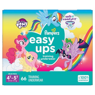 Pampers Easy Ups Training Underwear Girls Size 6 4T-5T 66 Count