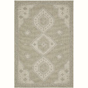 Oriental Weavers TTR08A240305ST 7 ft. 10 in. x 10 ft. Tortuga Polypropylene Rectangle Rug Beige & Black - 1 of 4