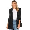 WhizMax Women's Vintage Velvet Blazer Jackets Casual Silky Slim Fit Lapel Collar Long Sleeve Jacket Coat - 2 of 4