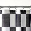 TOWN & COUNTRY PLAY Betty Bold Checkerboard Cotton-Rich Breathable Fabric Shower Curtain - 2 of 4