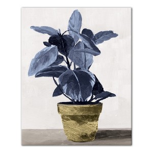 Creative Products Blue Plant 24 x 30 Canvas Wall Art - 1 of 4