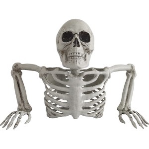 Sunstar Skeleton Groundbreaker Halloween Decoration - 10.5 in x 15.5 in - Gray - 1 of 1