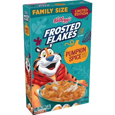 Kellogg's Frosted Flakes Pumpkin Spice - 17.1oz : Target