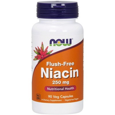 Flush Free Niacin 250mg by Now Foods  -  90 Capsule