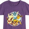Girls' - Pokémon - Eevee Group Fitted Short Sleeve Graphic T-Shirt - 2 of 4