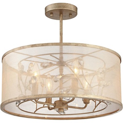 Minka Lavery Sara's Jewel 17" Wide Champagne Silver Ceiling Light