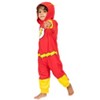DC Comics Justice League The Flash Superman Batman Zip Up Pajama Coverall - 3 of 4
