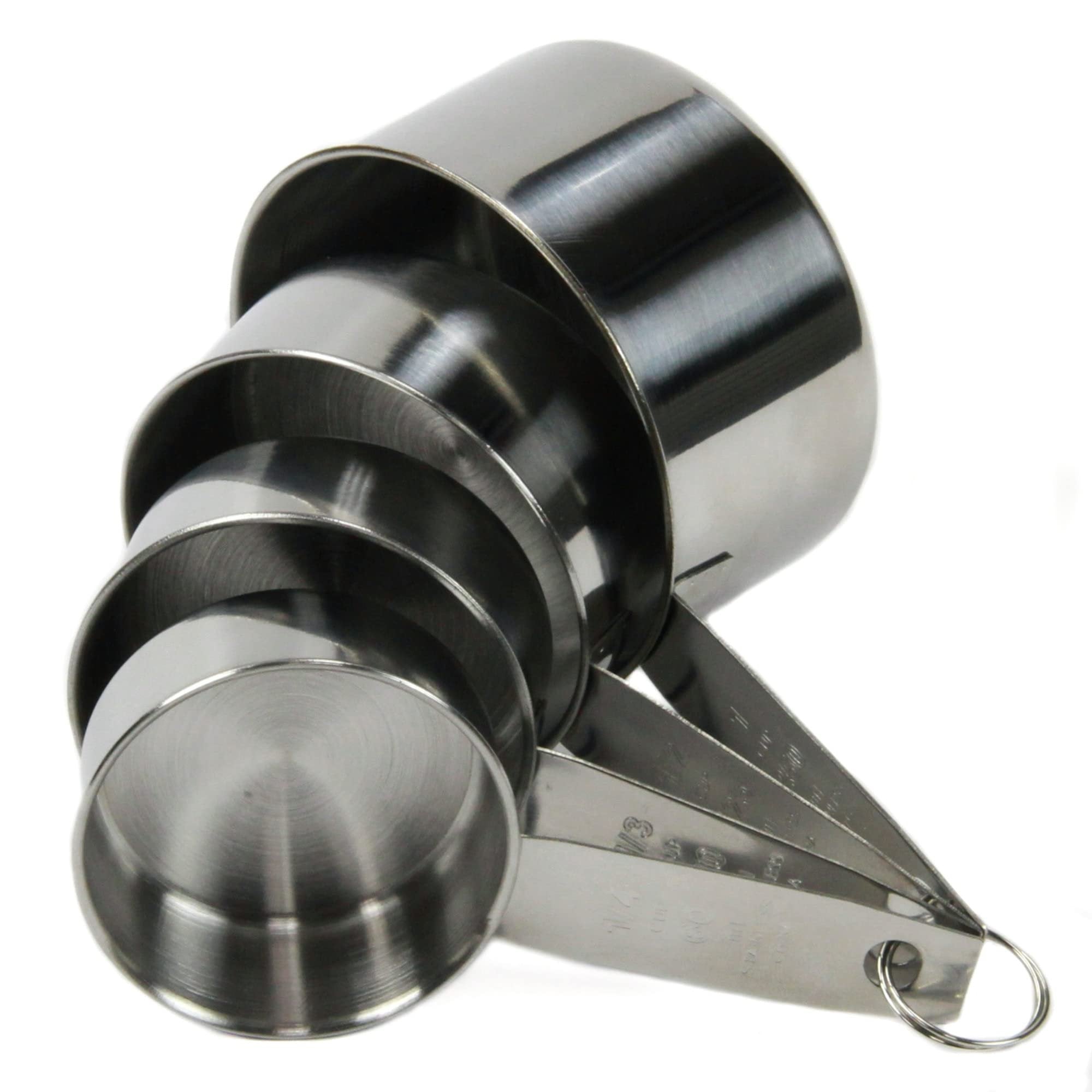 Chef Craft 4-Piece Stainless Steel Measuring Spoon Set - 1/4, 1/3, 1/2, and 1 Cup 1 Set