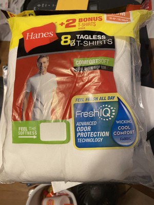 Hanes® Men's Crew Neck T-shirt With Fresh Iq - White : Target