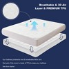 Aoibox Waterproof Queen Size Mattress Protector 3D Air Fabric Soft Breathable Fitted Bed Cover 6-15 Inch Pocket Noiseless Washable - 3 of 4