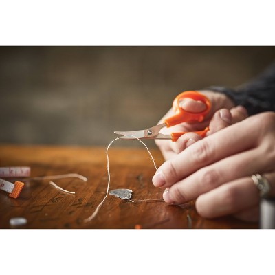 Fiskars Sewing Survival Kit: Travel Size with Tape Measure, Needles, Thread & Scissors, 62 Pieces