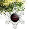 Seattle Redhawk Metal Snowflake Christmas Tree Holiday Ornament - 2 of 3