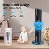 ZACHVO Smart Tower Fan, Remote, 6 Hyper Speeds, 3 Modes, 15H Timer, Portable Bladeless - 4 of 4