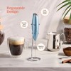 Peach Street Powerful Handheld Milk Frother, Mini Frother Wand, Battery Operated Stainless Steel Mixer, With Stand. for Milk, Latte - 4 of 4