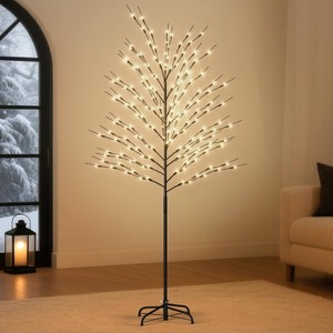 Docred LED Lighted Trees for Christmas Warm Light Metal Twinkling Tree 8 Lighting Modes Waterproof Indoor Outdoor Holiday Party Home Yard Patio Decor - 1 of 4