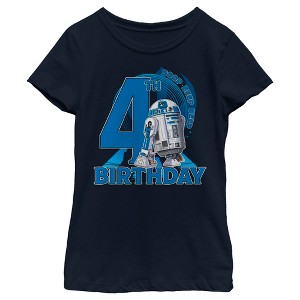 Girl's Star Wars R2-D2 4th Birthday T-Shirt - 1 of 4