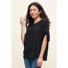 WEST K Women's Cora Dolman Sleeve Crochet-Inspired Blouse - 2 of 4