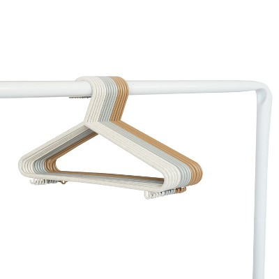 3 Sprouts Wheat Straw Plastic Baby Hangers - 30 Pack Assorted Colors