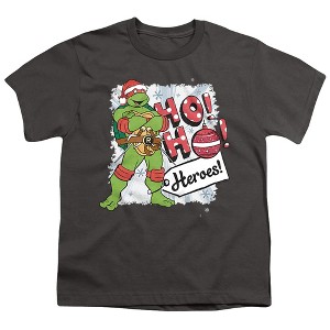 Boys' Teenage Mutant Ninja Turtles Raphael Ho Ho Heroes Christmas T-Shirt - 1 of 4