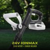 Sun Joe 24-Volt Claw Tiller and Cultivator with 4-Tine Steel Blades, Battery and Charger for Small Scale Gardening and Flower Beds,  Black - 2 of 4