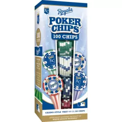 MasterPieces Casino - MLB Kansas City Royals - 100 Piece High Quality Poker Chip Set with Tray