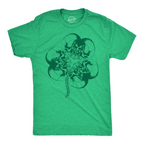 Мужские футболки Crazy Dog T-Shirts, Inc. Mens Funny T Shirts Bone Shamrock Sarcastic St Patricks Day Tee For Men - Crazy Dog Men's T Shirt for Saint Patrick's Day Green XL